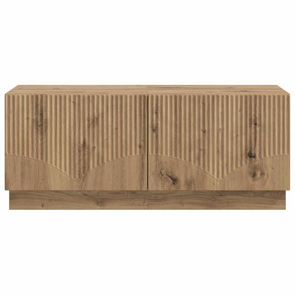 Tv-meubel Artisanaal eiken Bewerkt hout