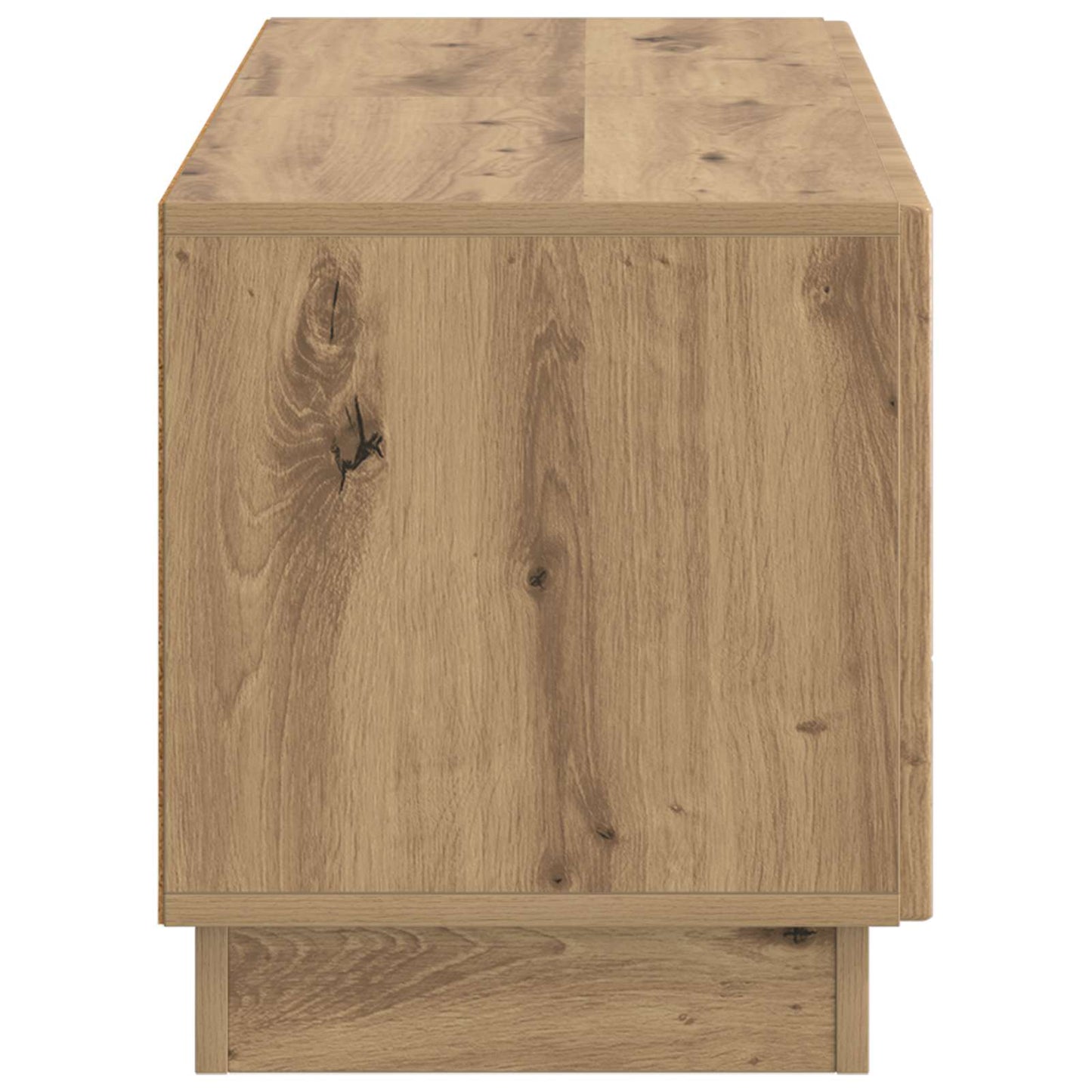Tv-meubel Artisanaal eiken Bewerkt hout