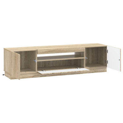 LED tv-meubel Sonoma Eiken Bewerkt hout