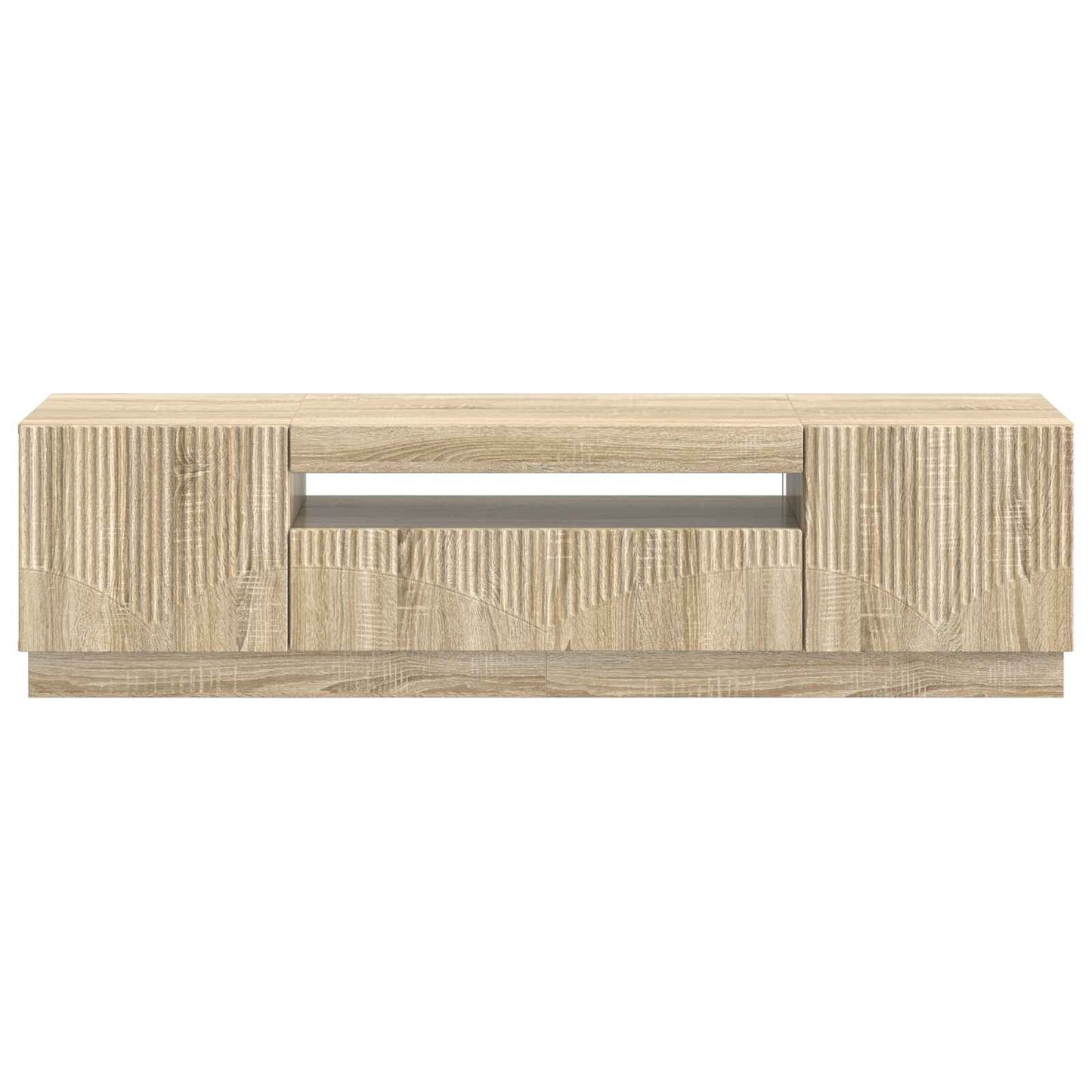 LED tv-meubel Sonoma Eiken Bewerkt hout