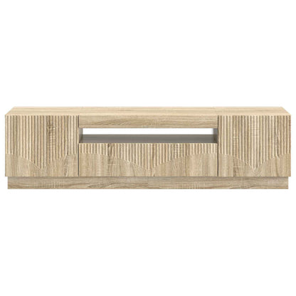 LED tv-meubel Sonoma Eiken Bewerkt hout