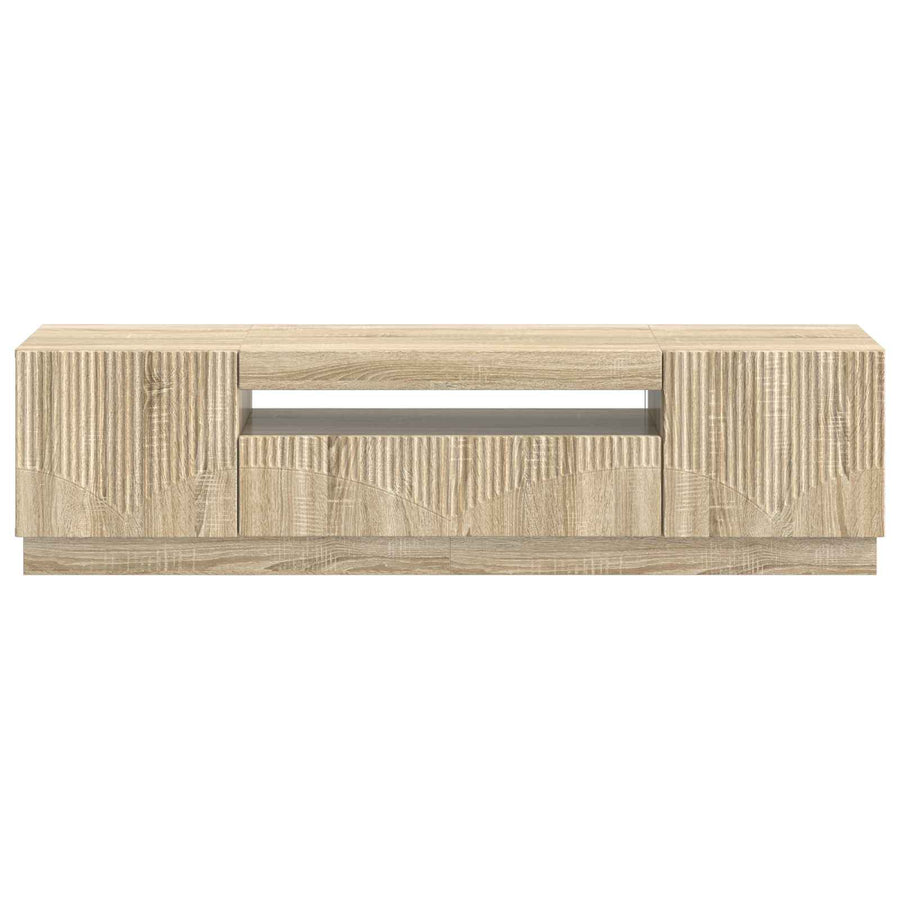 LED tv-meubel Sonoma Eiken Bewerkt hout