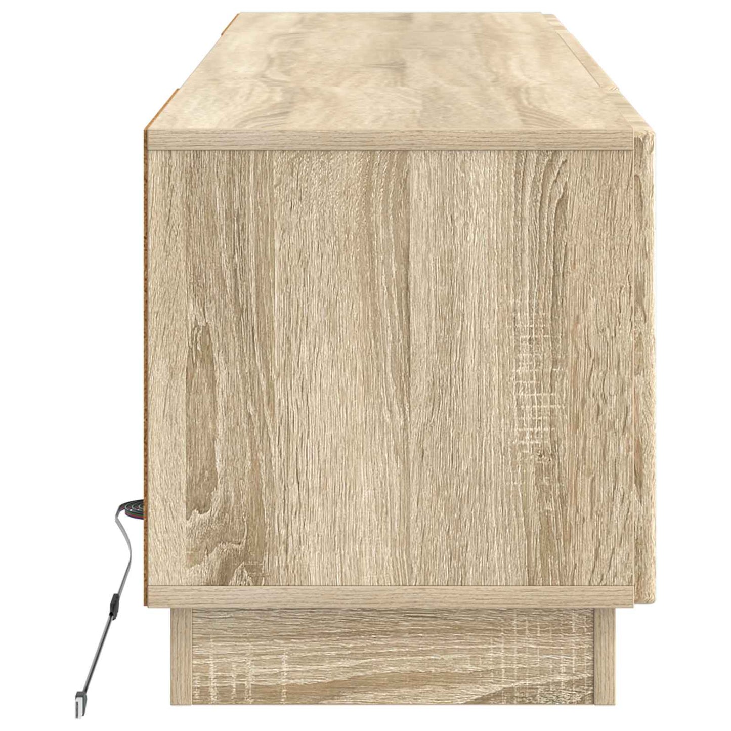 LED tv-meubel Sonoma Eiken Bewerkt hout