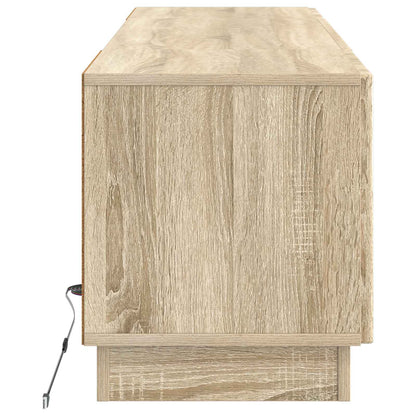 LED tv-meubel Sonoma Eiken Bewerkt hout