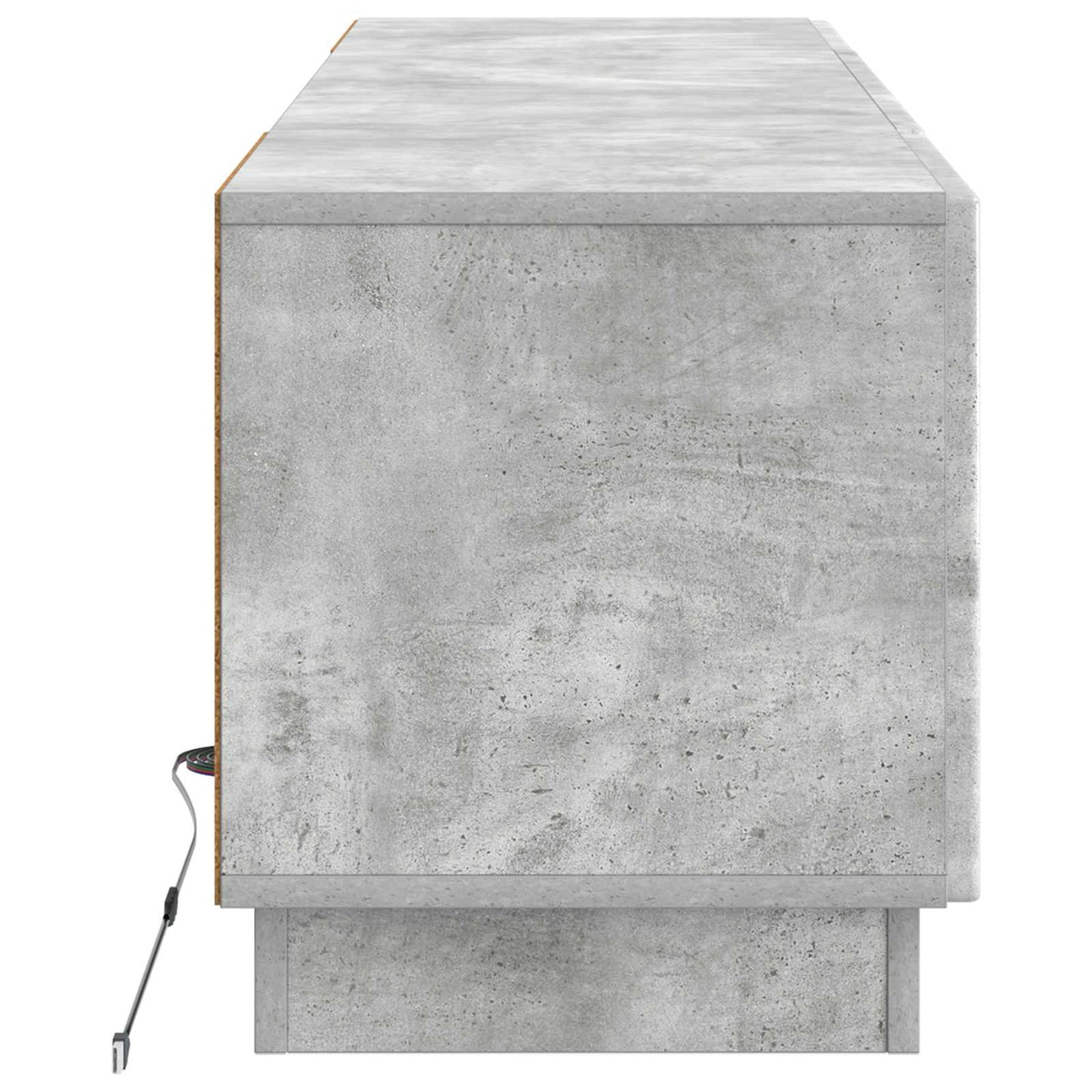 LED tv-meubel Betongrijs Bewerkt hout