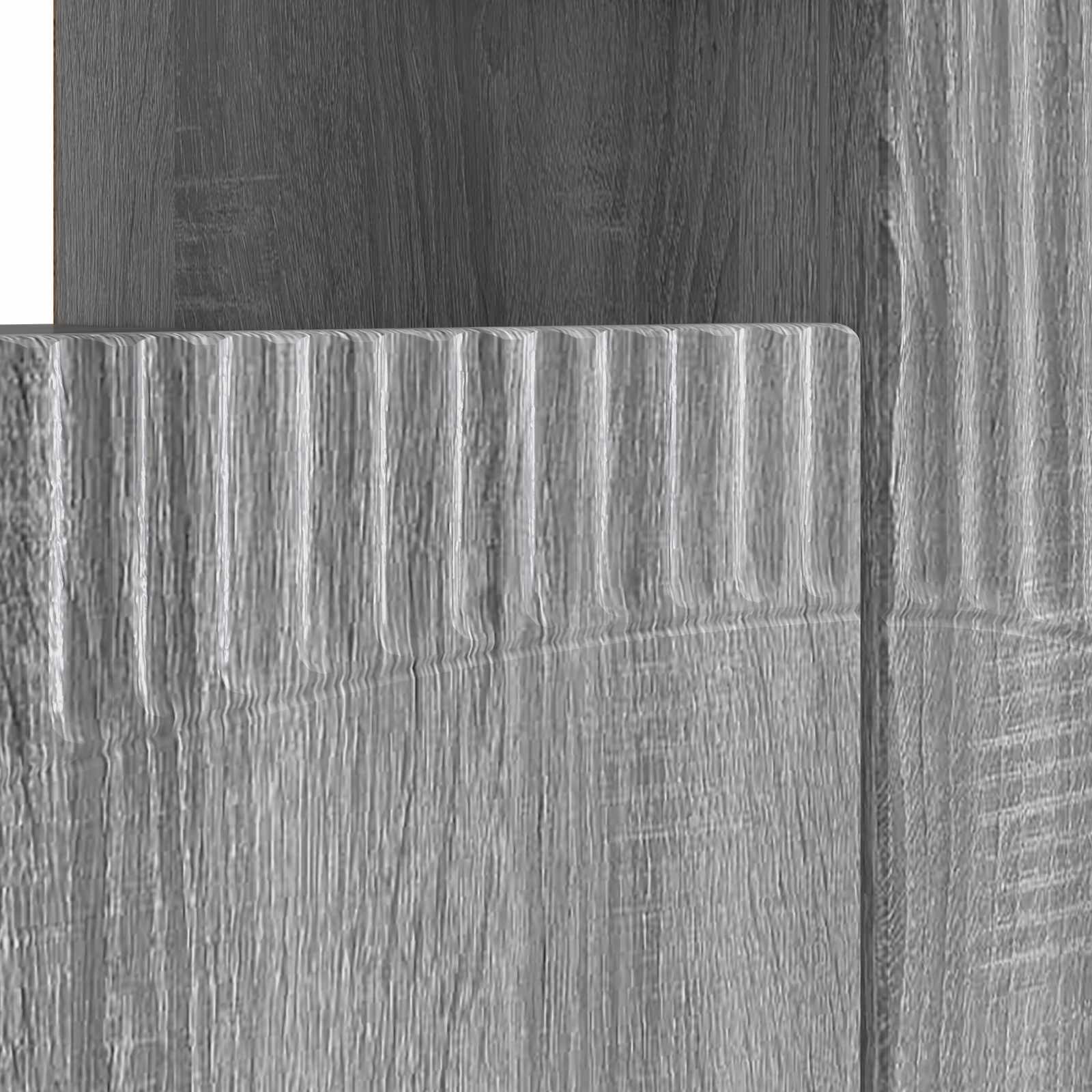 LED tv-meubel Grijs Sonoma Bewerkt hout