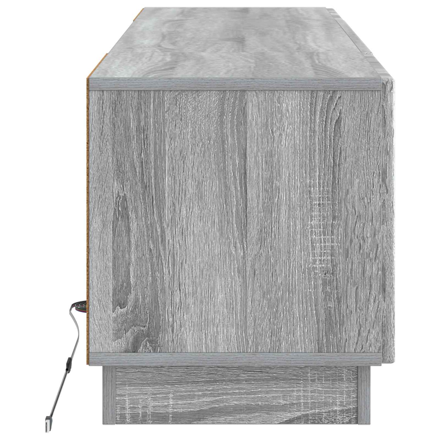 LED tv-meubel Grijs Sonoma Bewerkt hout
