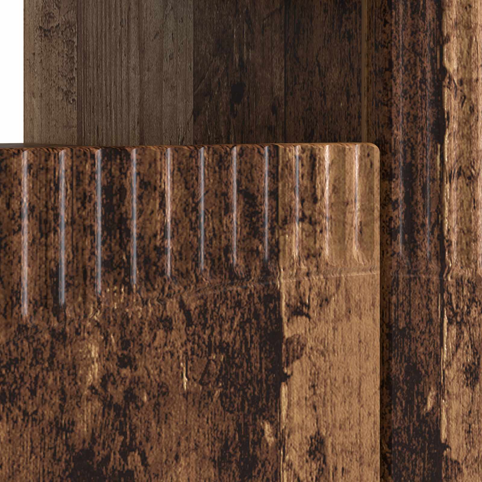 LED tv-meubel Oud hout Bewerkt hout