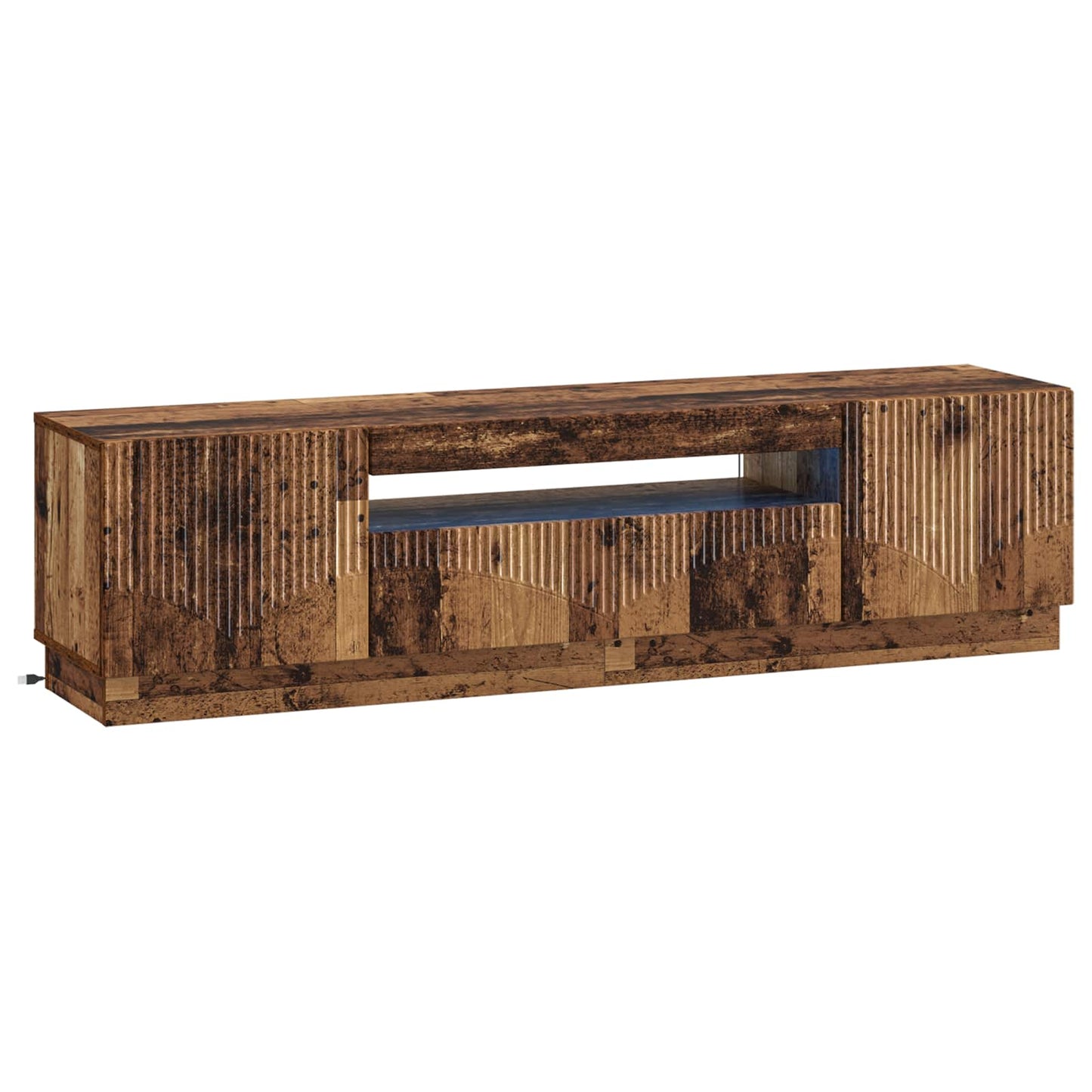 LED tv-meubel Oud hout Bewerkt hout
