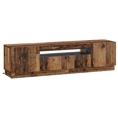 LED tv-meubel Oud hout Bewerkt hout