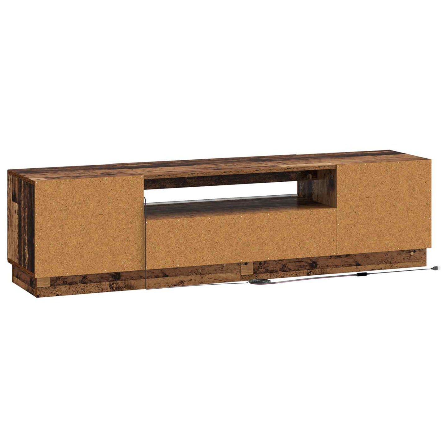 LED tv-meubel Oud hout Bewerkt hout