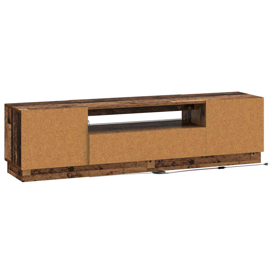 LED tv-meubel Oud hout Bewerkt hout