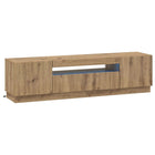 Tv-meubel 160x30x40 cm artisanaal eiken