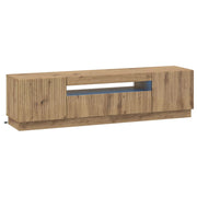 Tv-meubel 160x30x40 cm artisanaal eiken