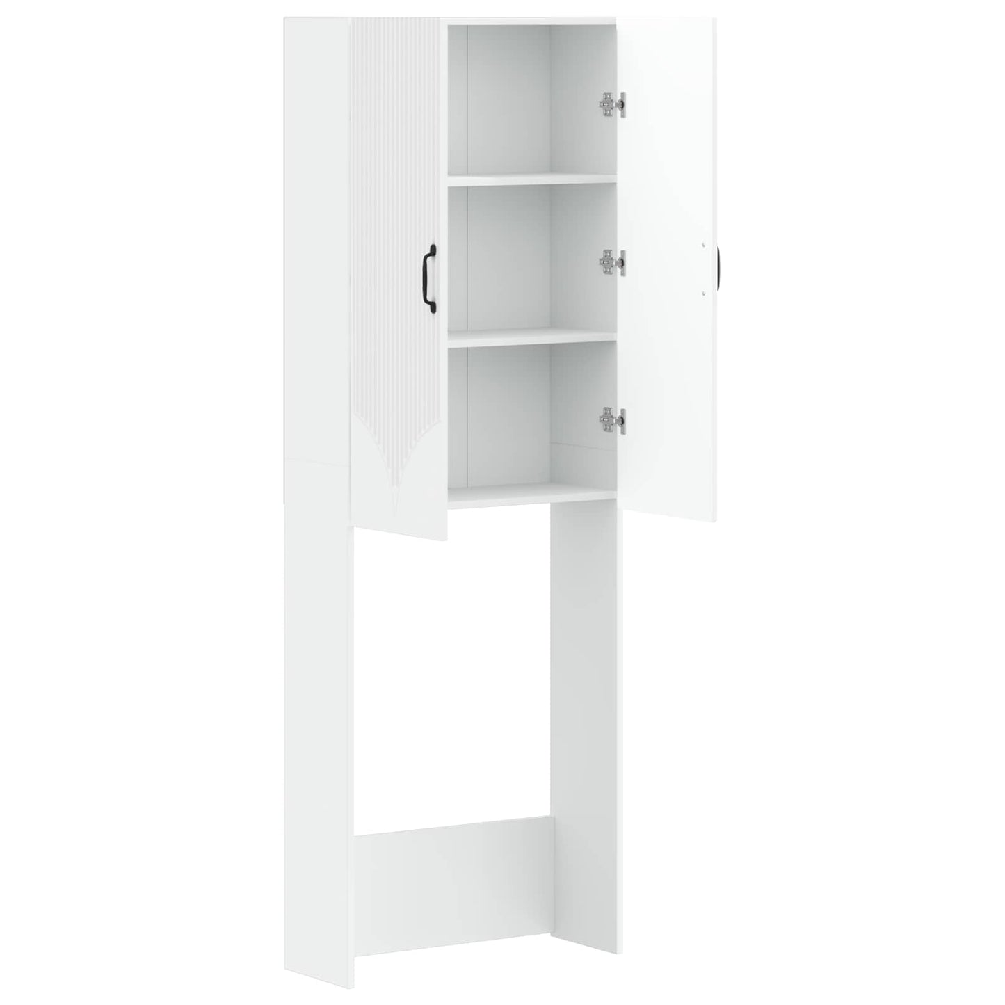 Toiletkast HOORN Wit 66 x 25,5 x 190 cm Bewerkt hout