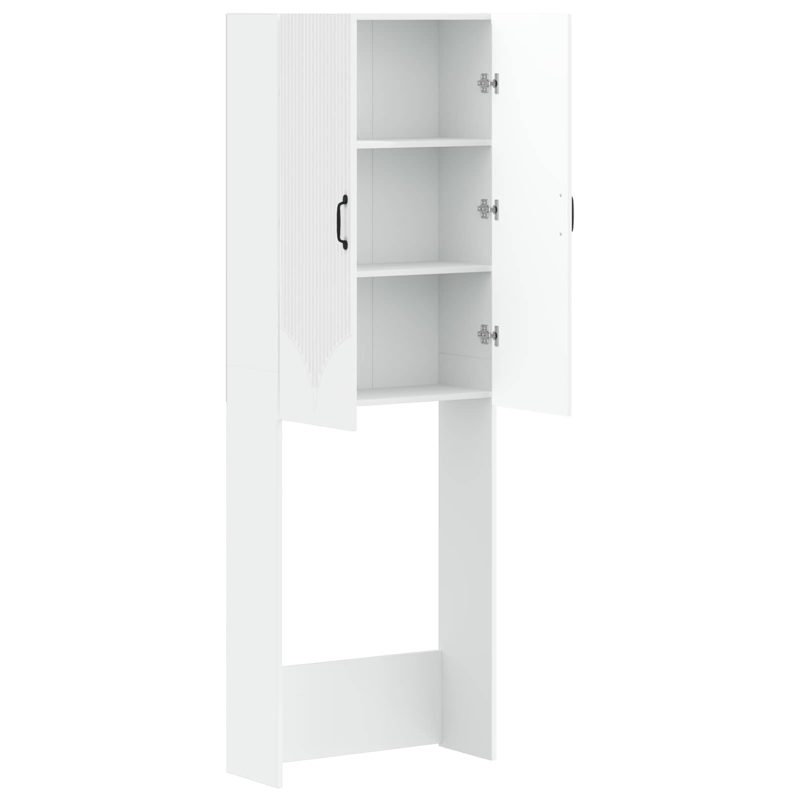 Toiletkast HOORN Wit 66 x 25,5 x 190 cm Bewerkt hout