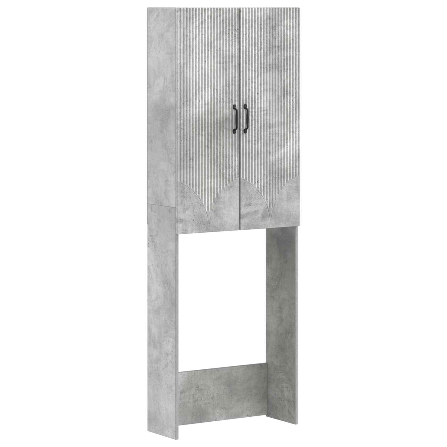 Toiletkast HOORN Betongrijs 66 x 25,5 x 190 cm Bewerkt hout