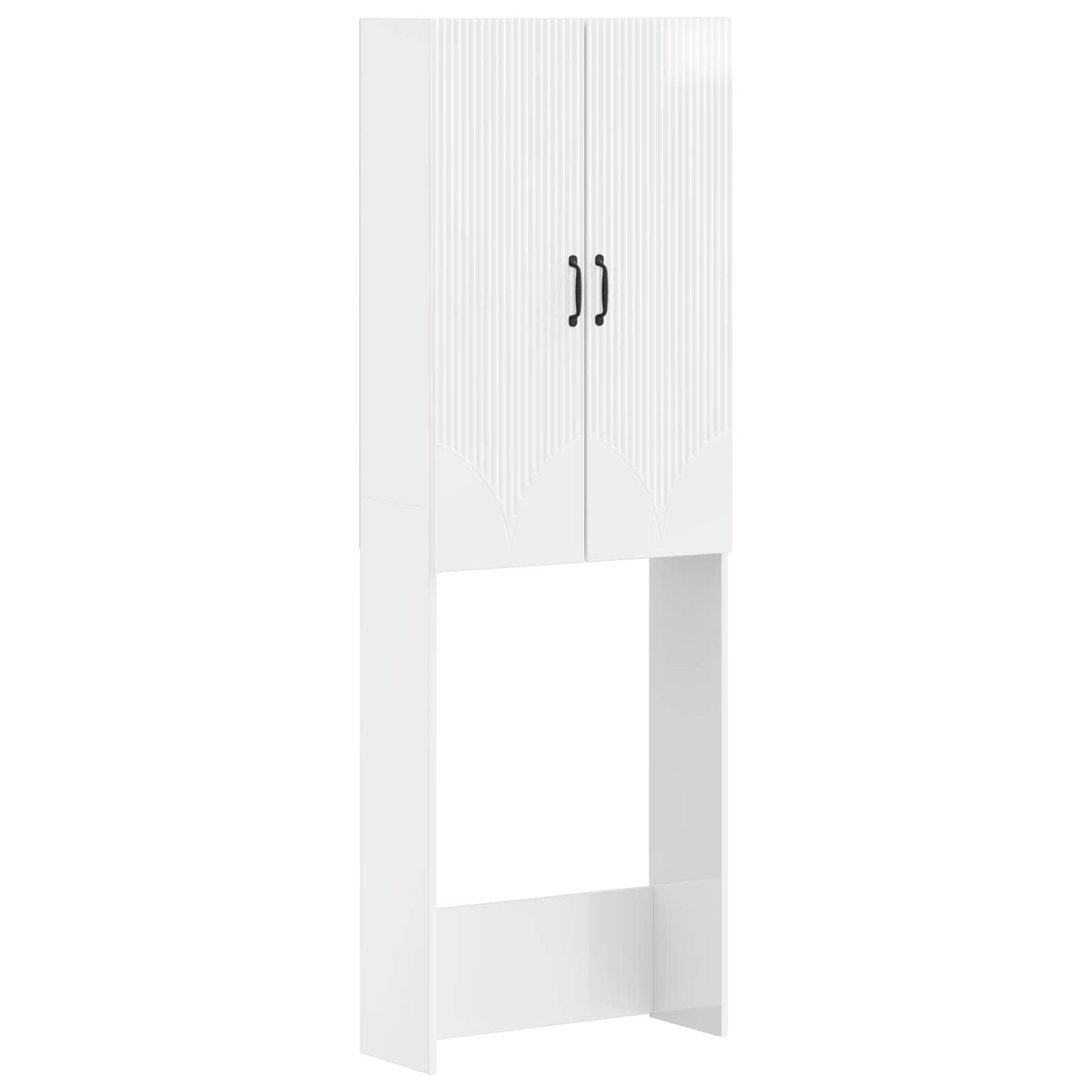 Toiletkast HOORN Hoogglans Wit 66 x 25,5 x 190 cm Bewerkt hout