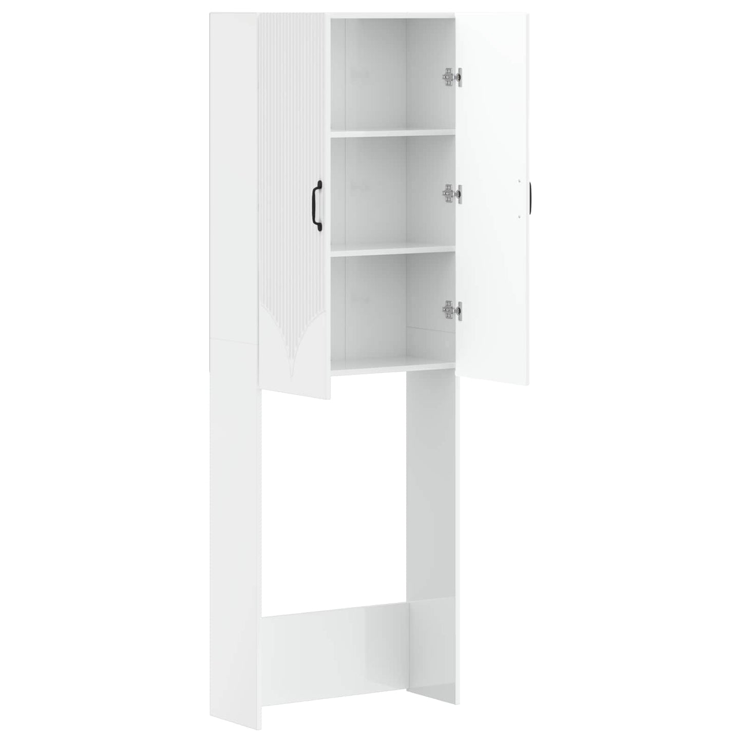 Toiletkast HOORN Hoogglans Wit 66 x 25,5 x 190 cm Bewerkt hout