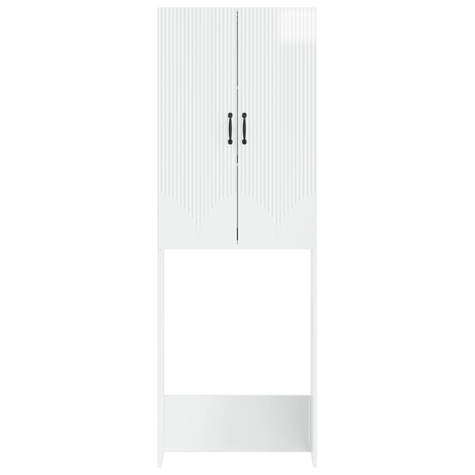 Toiletkast HOORN Hoogglans Wit 66 x 25,5 x 190 cm Bewerkt hout