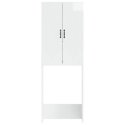 Toiletkast HOORN Hoogglans Wit 66 x 25,5 x 190 cm Bewerkt hout