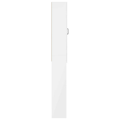 Toiletkast HOORN Hoogglans Wit 66 x 25,5 x 190 cm Bewerkt hout