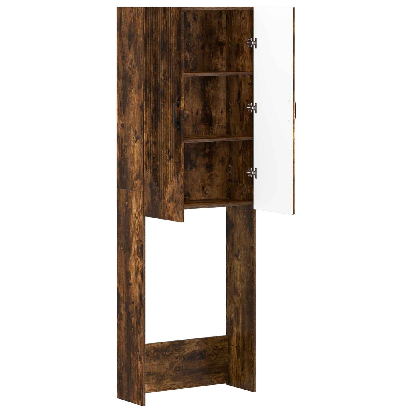Toiletkast HOORN Gerookt eiken 66 x 25,5 x 190 cm Bewerkt hout