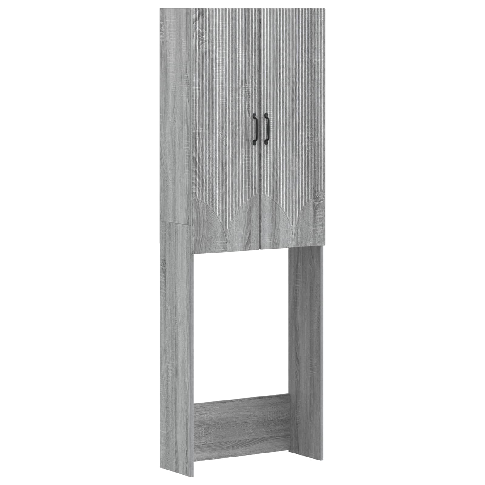 Toiletkast HOORN Grijs Sonoma 66 x 25,5 x 190 cm Bewerkt hout