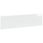 Hoofdbord wandmontage 200 cm hoogglans wit bewerkt hout
