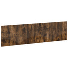 Hoofdbord 200x3x50 cm gerookt eiken wandmontage