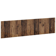 Hoofdbord 200x50x3 cm oud hout met opbergvakken