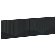 Hoofdeinde zwart bewerkt hout 180x50 cm