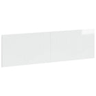 Hoofdbord Hoorn 180x50 cm hoogglans wit bewerkt hout