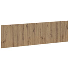 Hoofdbord wandmontage 180x3x50 cm bewerkt eiken