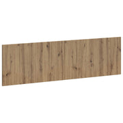 Hoofdbord wandmontage 180x3x50 cm bewerkt eiken
