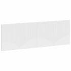 Hoofdbord wit bewerkt hout 160x3x50 cm wandmontage