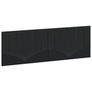 Hoofdbord 160 cm zwart bewerkt hout muurmontage