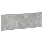 Hoofdbord 160x50 cm betongrijs bewerkt hout muurmontage
