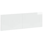 Hoofdbord wandmontage 160x50 cm hoogglans wit bewerkt hout