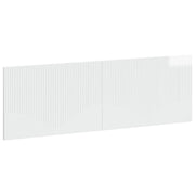 Hoofdbord wandmontage 160x50 cm hoogglans wit bewerkt hout