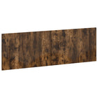 Hoofdbord 160x3x50 cm gerookt eiken bewerkt hout muurmontage