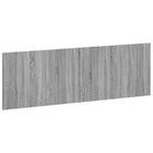 Hoofdbord 160 cm grijs bewerkt hout