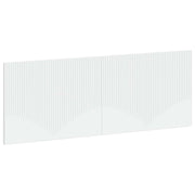 Hoofdbord wandmontage 140x50 cm wit bewerkt hout