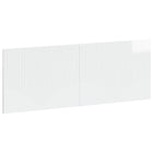 Hoofdbord 140x50x3 cm hoogglans wit bewerkt hout