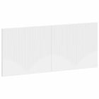 Hoofdbord wandmontage 120x50 cm wit bewerkt hout