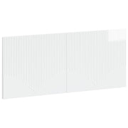 Hoofdbord 120x50 cm hoogglans wit bewerkt hout