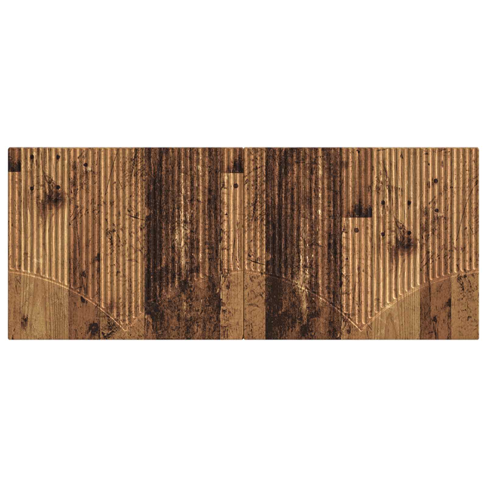 Wandgemonteerd Hoofdeinde HOORN Oud hout Bewerkt hout