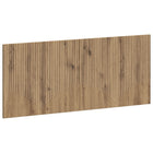 Hoofdbord wandmontage 120x50 cm bewerkt hout artisanaal eiken