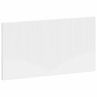 Hoofdbord 100x50 cm wit bewerkt hout muurmontage