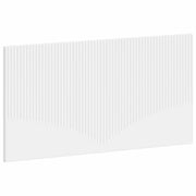 Hoofdbord 100x50 cm wit bewerkt hout muurmontage
